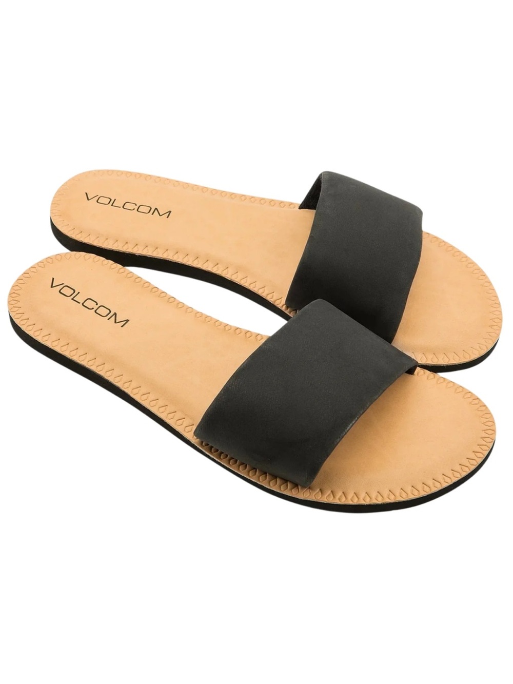 NWT * Volcom Women’s Black Simple Slide Sandals.    Sz 11